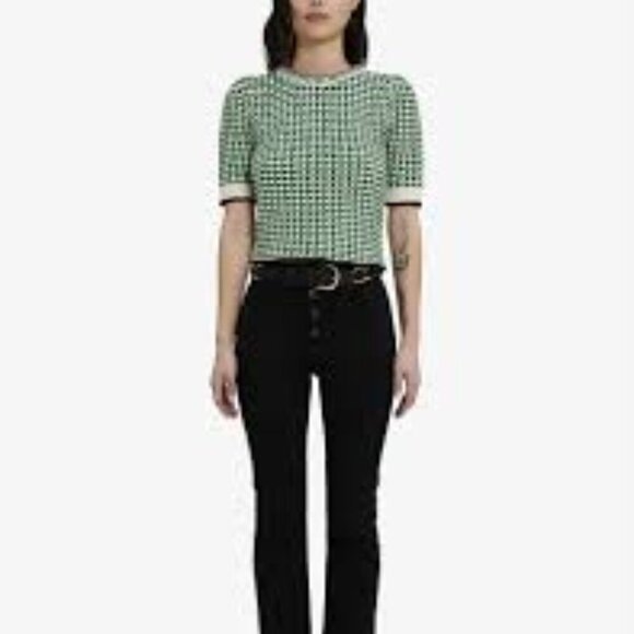 Maje Moxanne Tweed Cotton-Knit Top - Picture 6 of 15